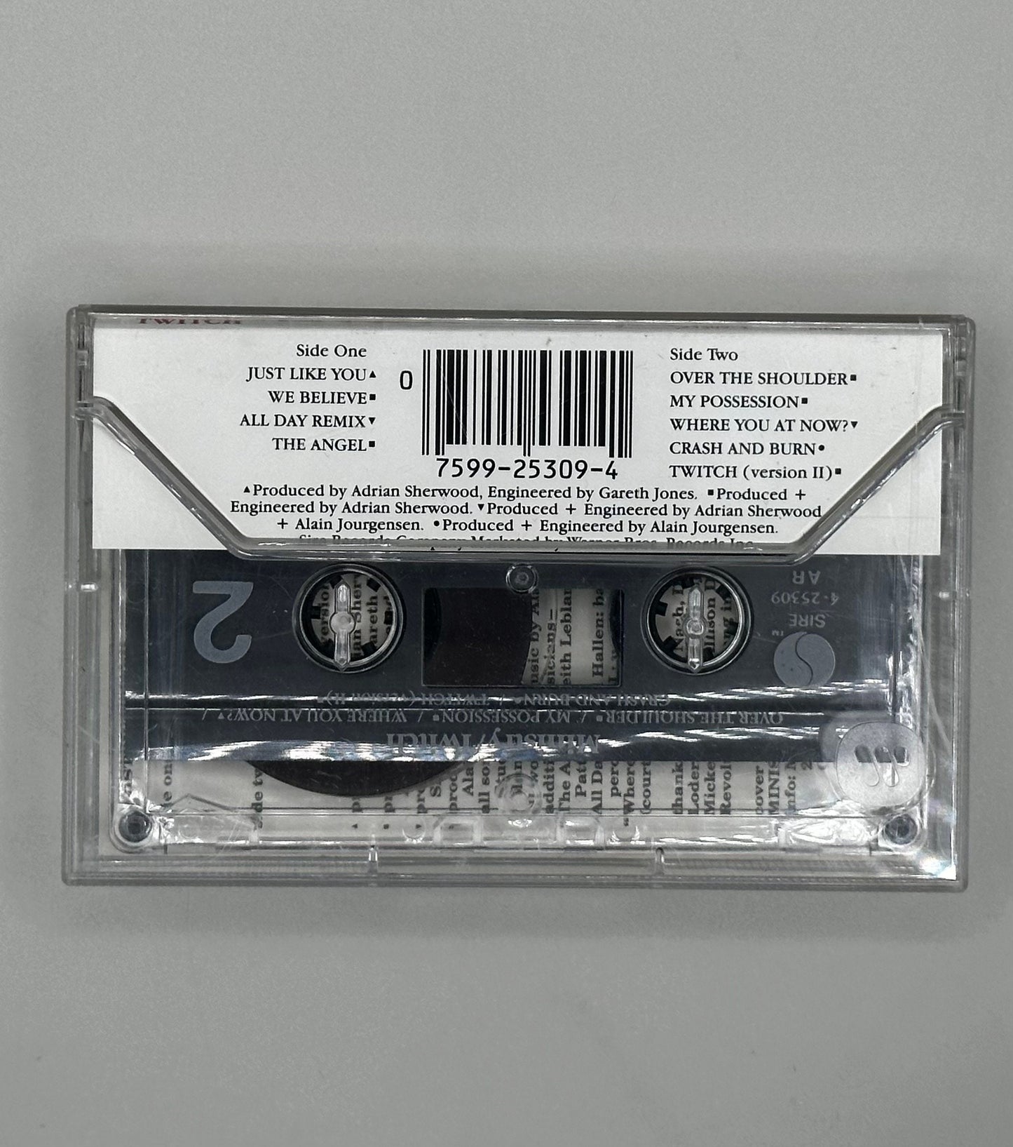 Ministry Twitch Cassette Tape 80s Industrial TESTED