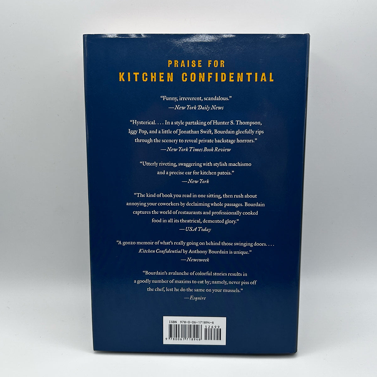 Anthony Bourdain Hardcover SIGNED Medium Raw: A Bloody Valentine to the World of Food and the People Who Cook