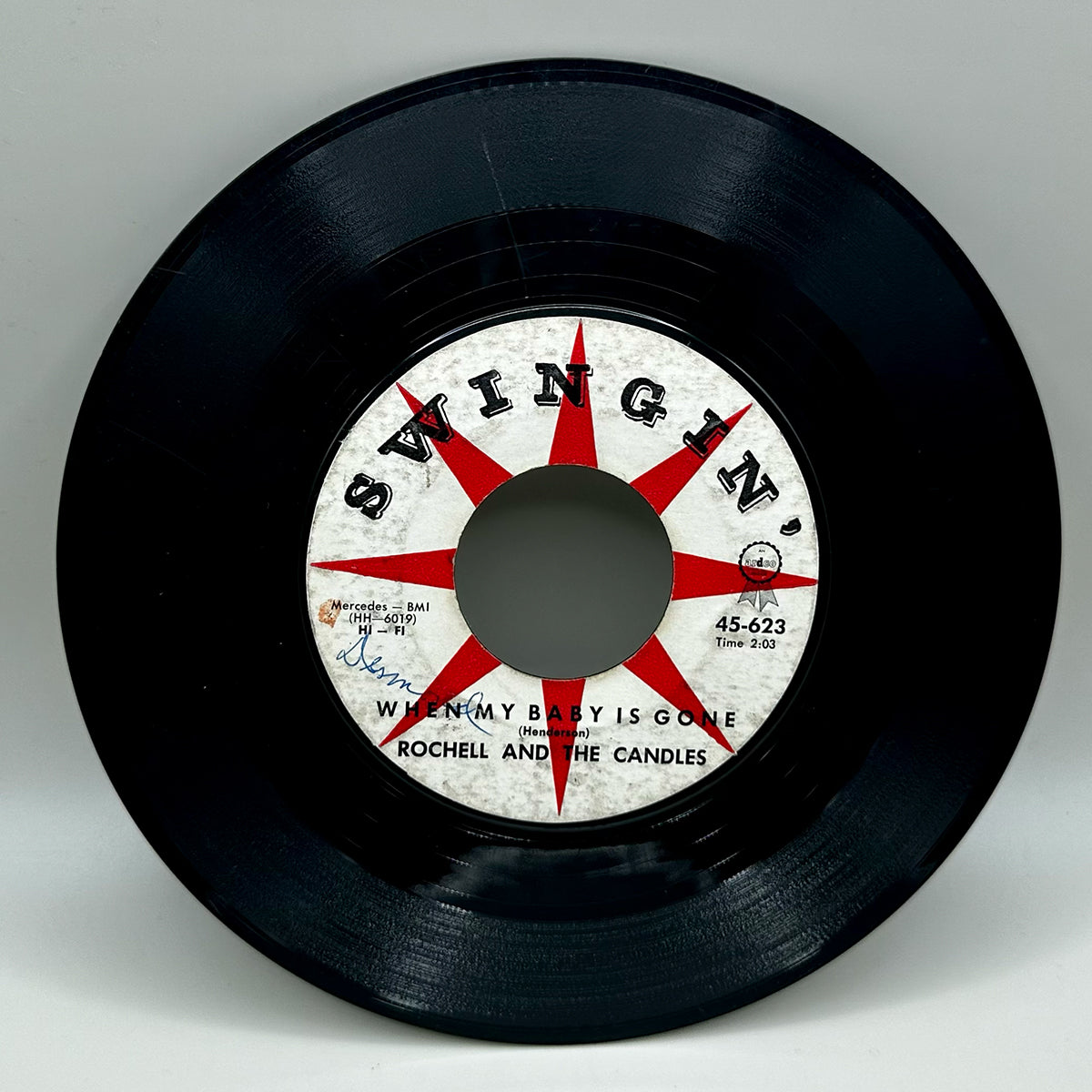 Rochell & the Candles - Once Upon A Time / When My Baby is Gone 1961 45 RPM Vinyl