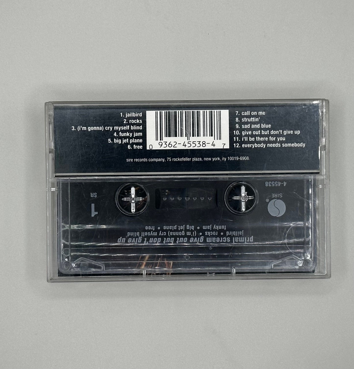 Primal Scream Give Out But Don’t Give Up Cassette Tape 90s TESTED