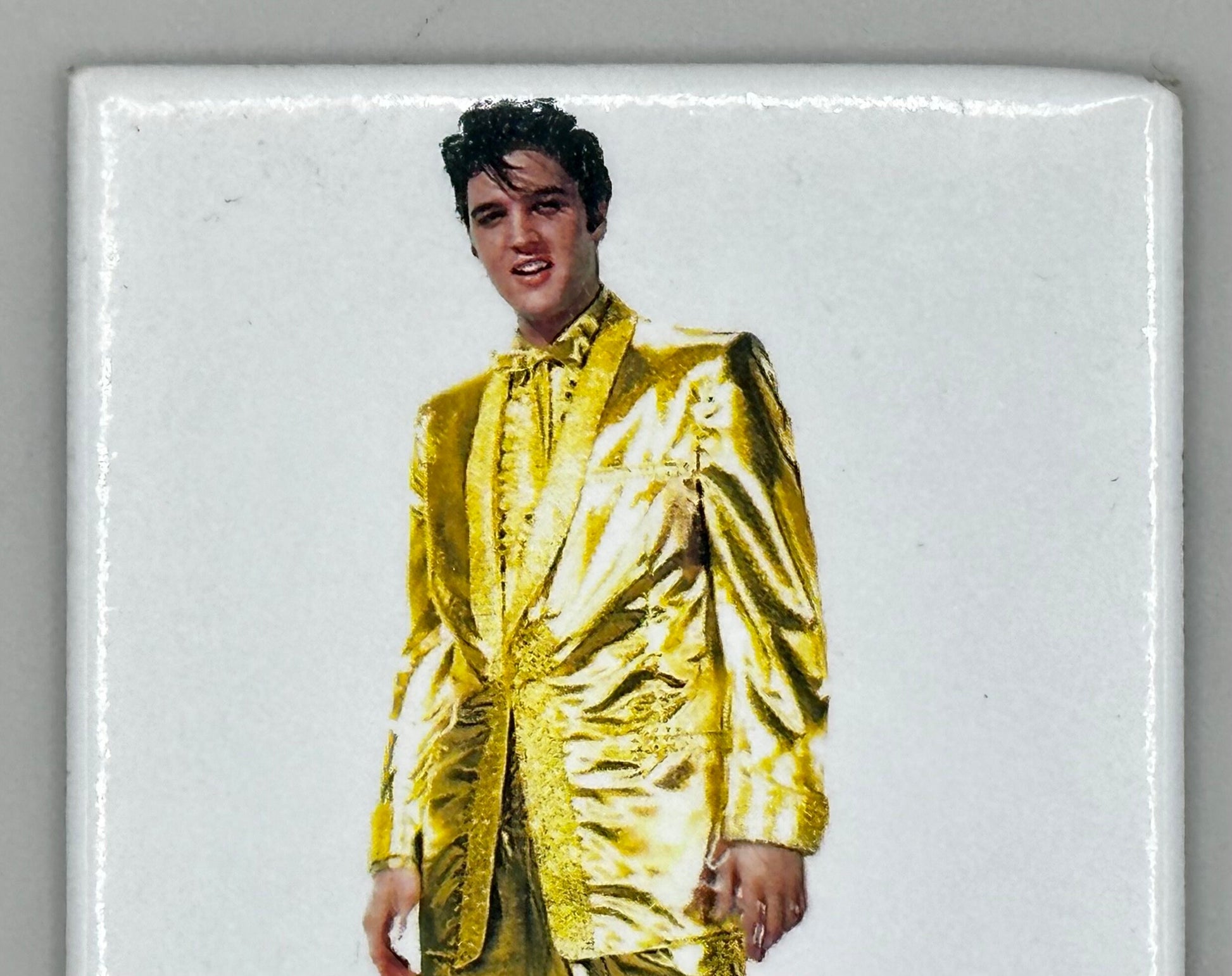 Elvis Presley Gold Suit Kitchen Magnet Vintage 90s