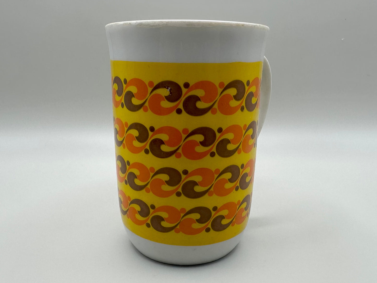 Goodwood Japan 8 oz Orange, Yellow and Brown Mug