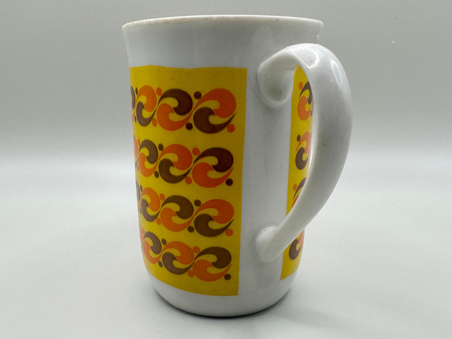Goodwood Japan 8 oz Orange, Yellow and Brown Mug