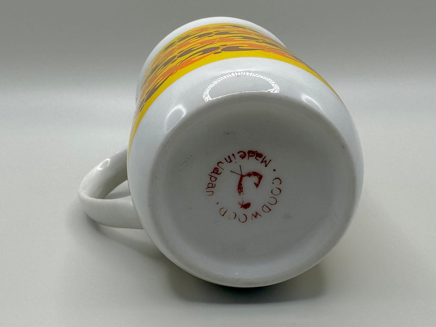 Goodwood Japan 8 oz Orange, Yellow and Brown Mug
