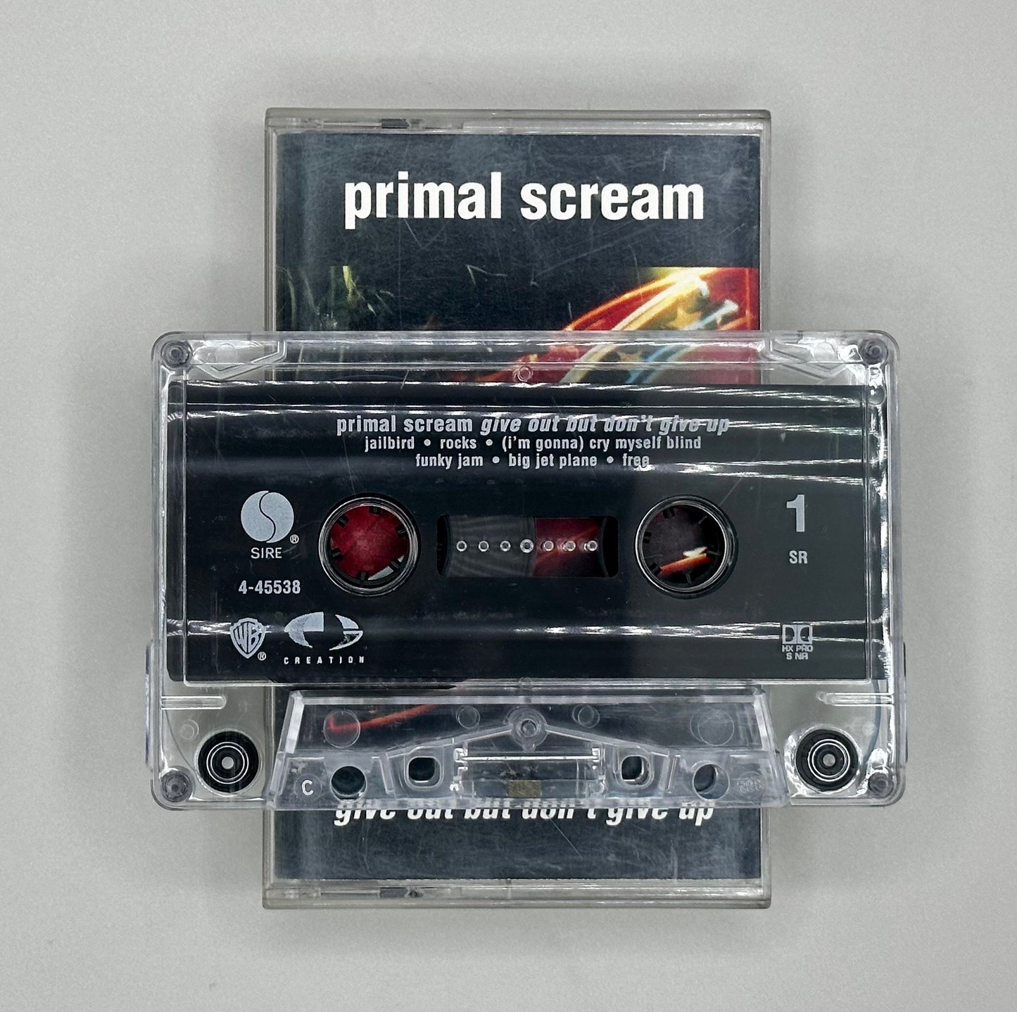 Primal Scream Give Out But Don’t Give Up Cassette Tape 90s TESTED