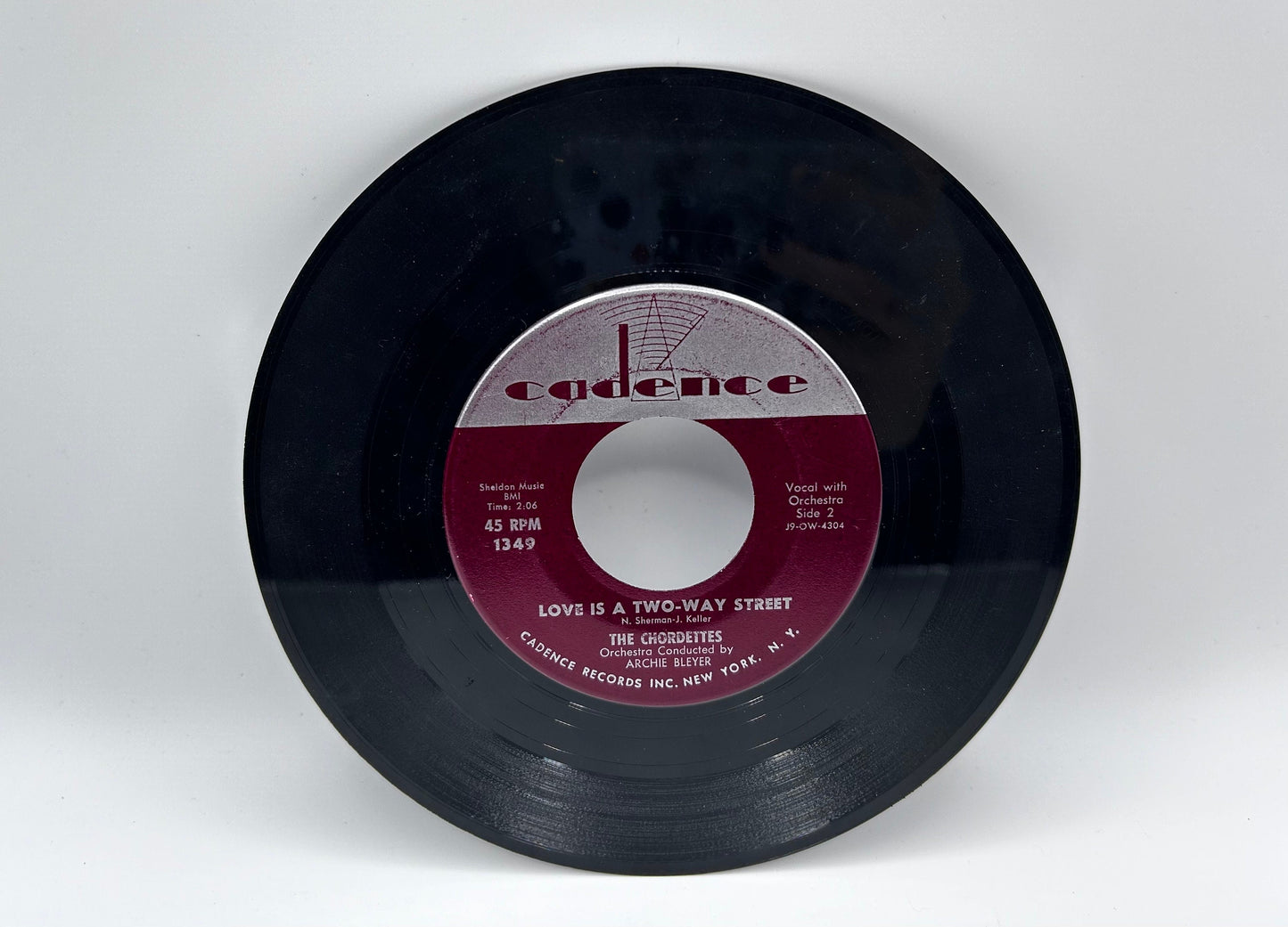 Chordettes, The Zorro/Love is a Two-Way Street 45 RPM Vinyl