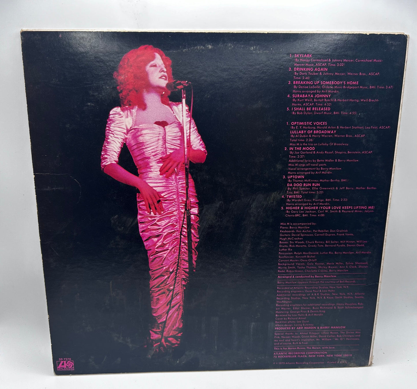 Bette Midler - The Best Of Bette LP Album K50530 Vinyl LP 1973
