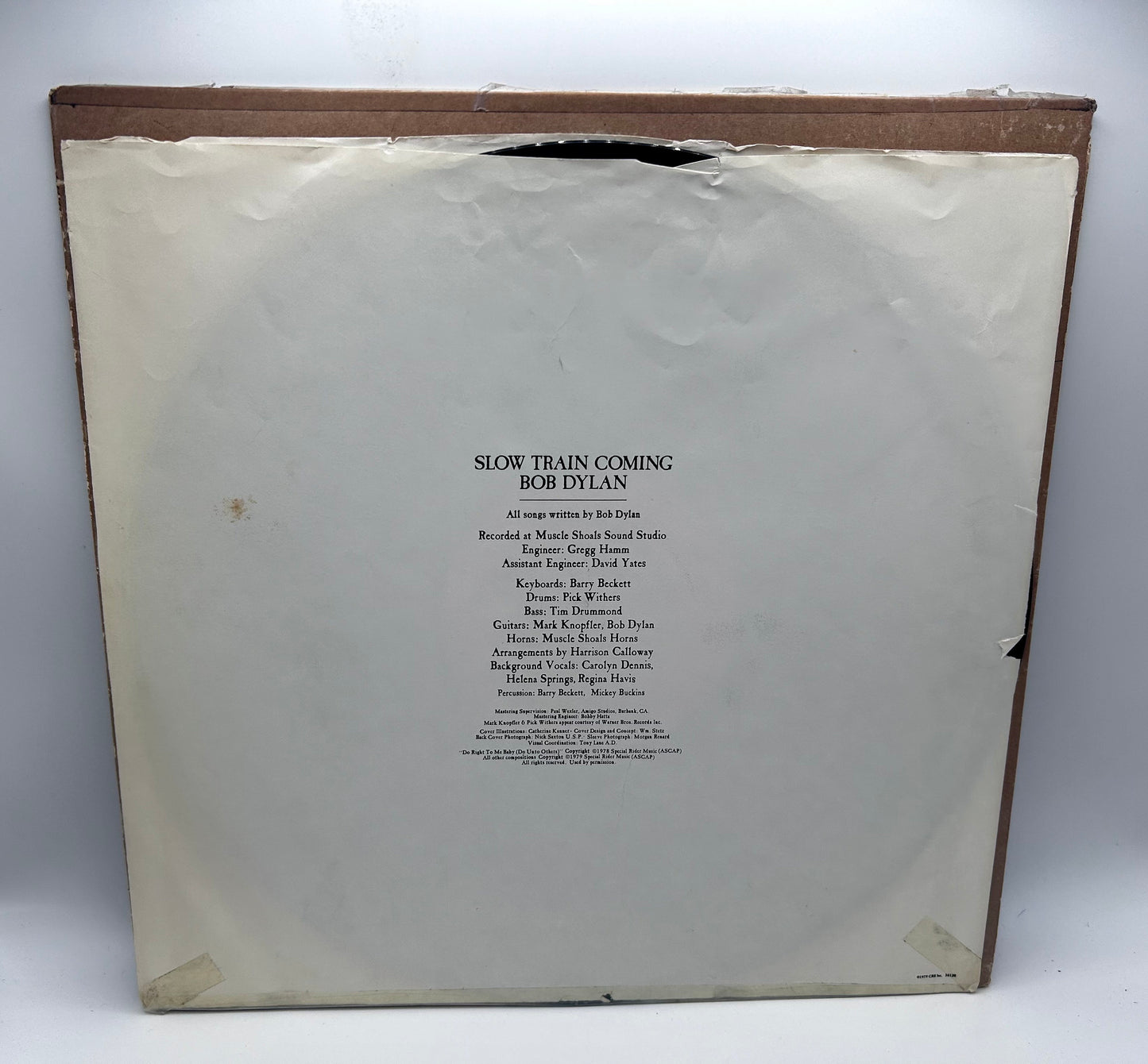 Bob Dylan - Slow Train Coming Columbia FC 36120 1979 Vinyl LP